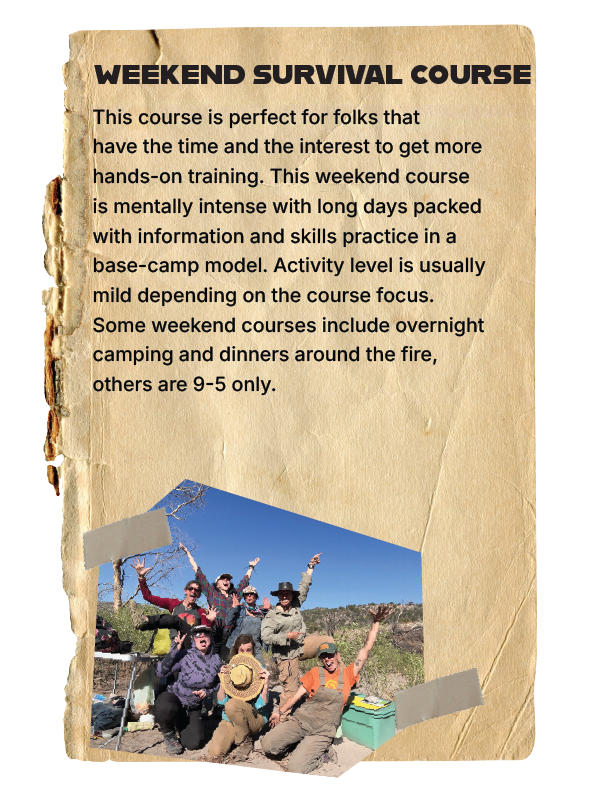 Weekend Survival Course